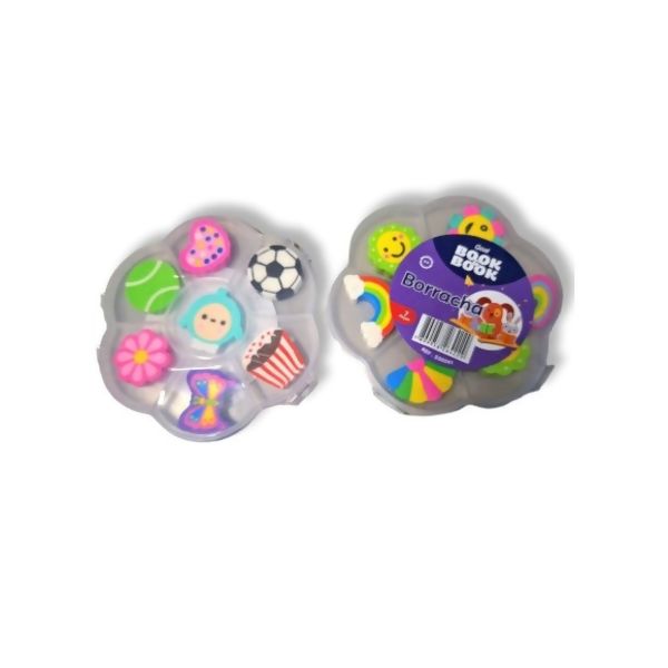 BORRACHA ESTOJO KIT COM 6